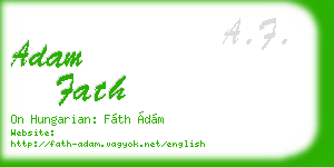 adam fath business card